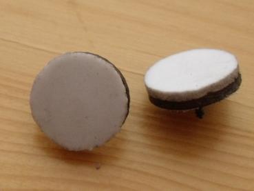 Federfasspolster mit Fuß, Klarinettenpolster, Ersatzteil Klarinette